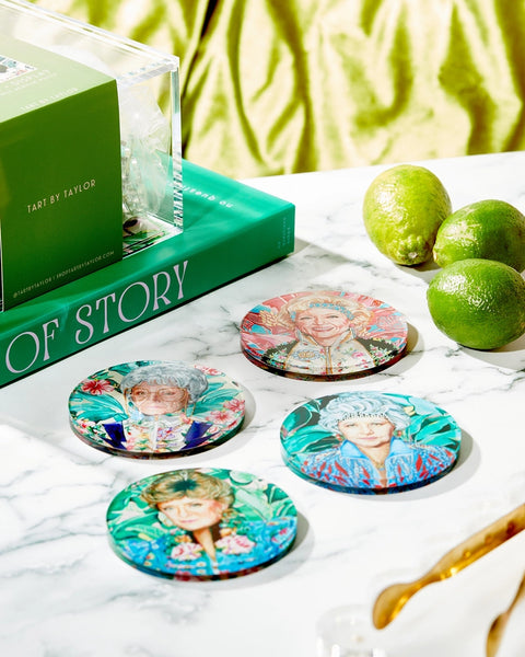 Golden Gals Coasters (Set of 4)