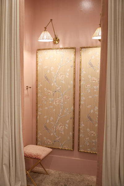 Framed Bamboo Wallpaper Panels
