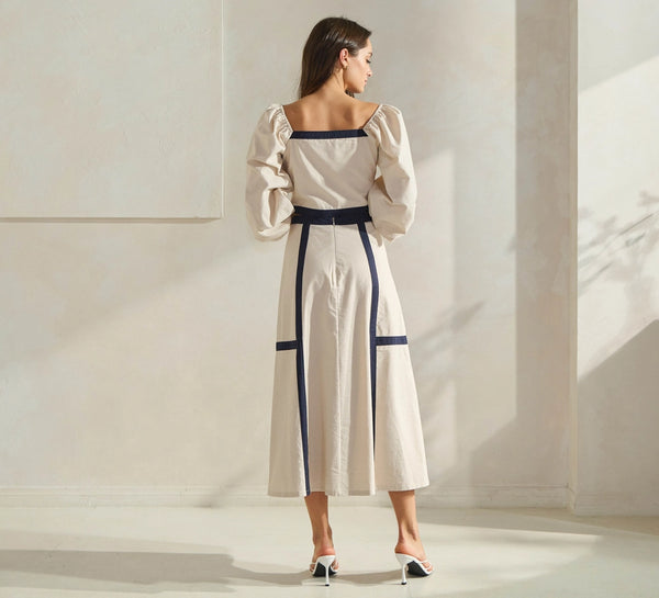 Carla Contrast Trim Top & Skirt Set