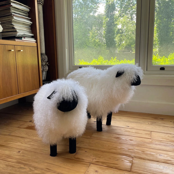 Decorative Tibetan Lamb Sheep - White
