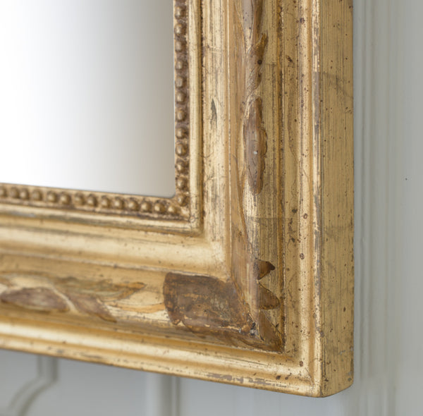 Louis Philippe Mirror in Gold Finish