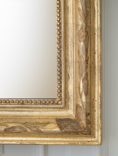 Louis Philippe Mirror in Gold Finish