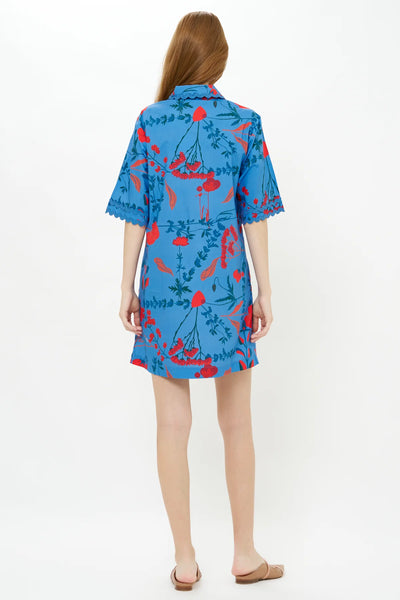 Mini Collard Shirt Dress