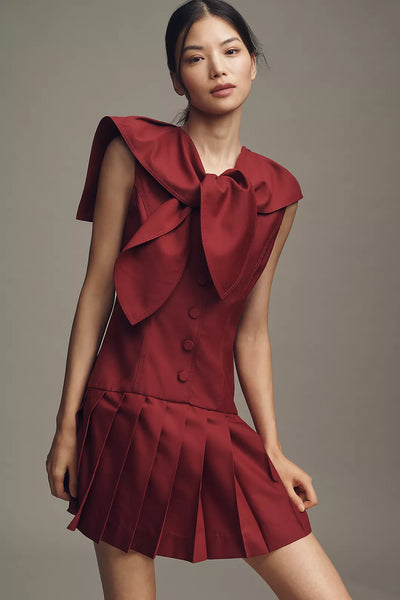 Elly Pleated Mini Dress