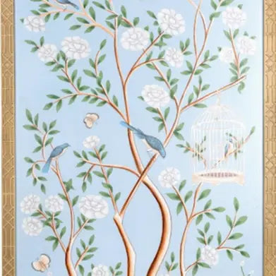 Handpainted Chinoiserie Panel #1