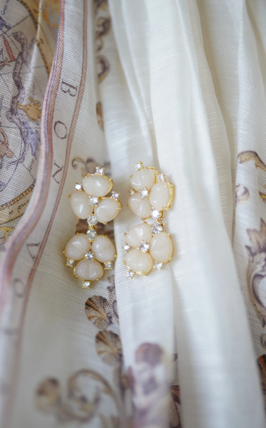 Petite Rose Quartz Clover Drops