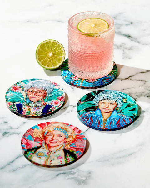 Golden Gals Coasters (Set of 4)