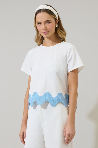 Elva Wave Crop Top
