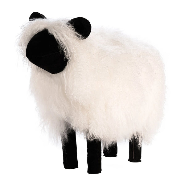 Decorative Tibetan Lamb Sheep - White