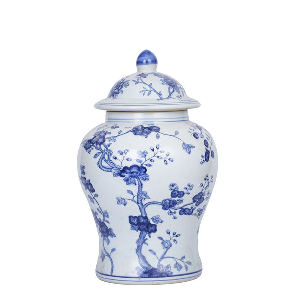 Blossom Tree Porcelain Temple Jar