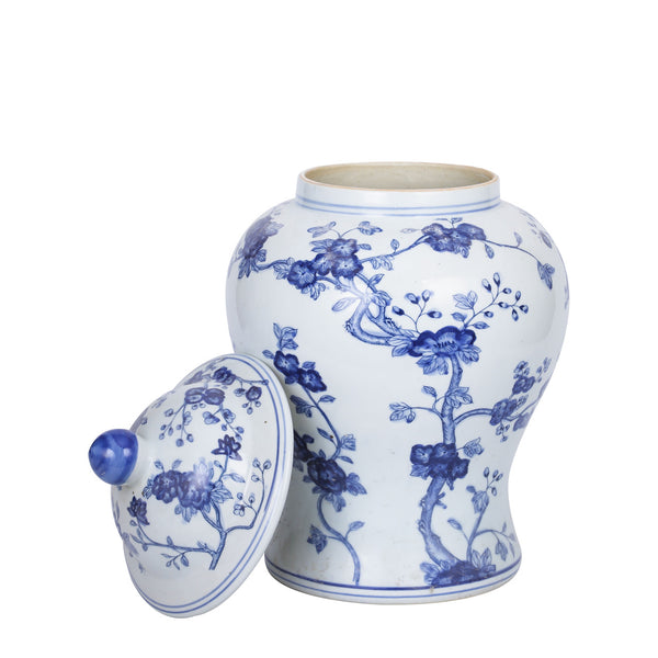 Blossom Tree Porcelain Temple Jar