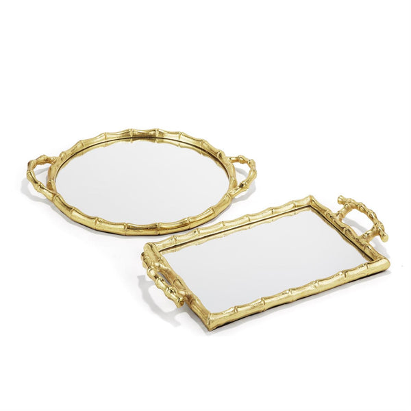 Bamboo Mirrored Tray