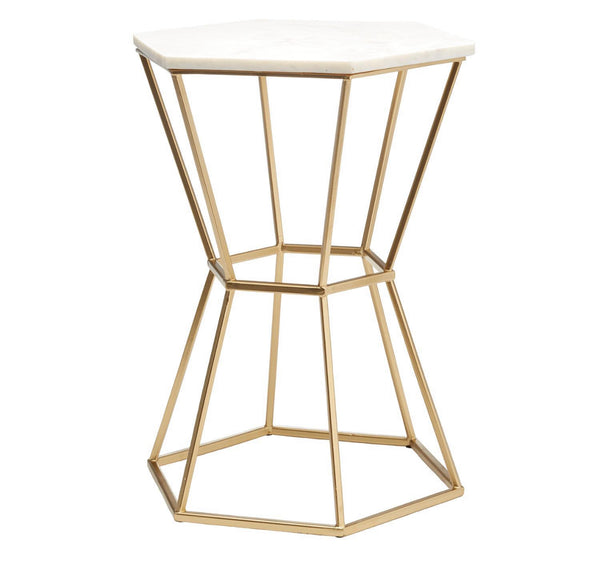 Hexagonal Marble Table