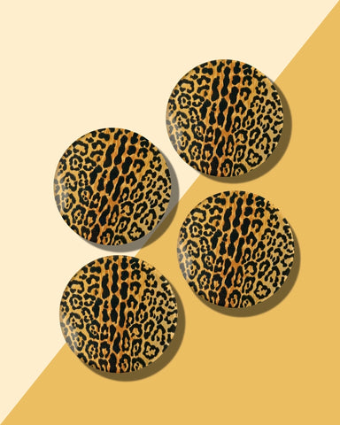 Leopard Print Coaster(Set of 4)