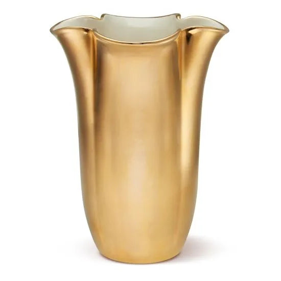 Gilded Clover Vase