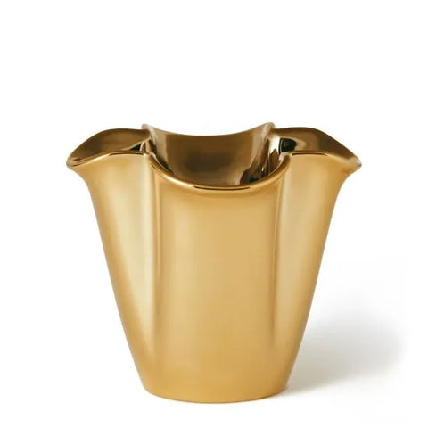 Gilded Clover Vase