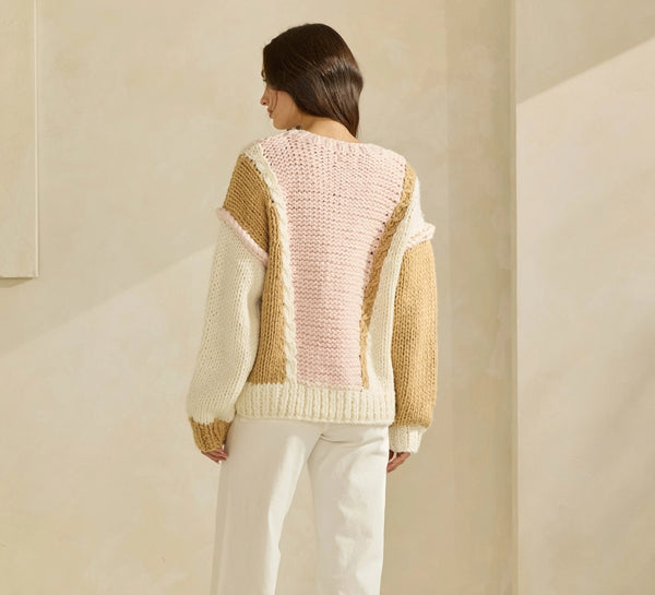 Colorblock Chunky Sweater