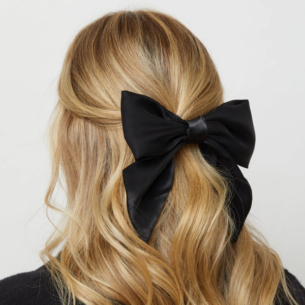 Jet Silk Natalia Bow Barrette