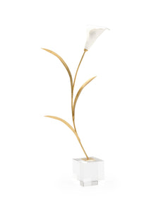 Porcelain Calla Lily on Acrylic Stand