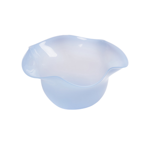 The Antonia Murano Ruffle Bowl in Blue