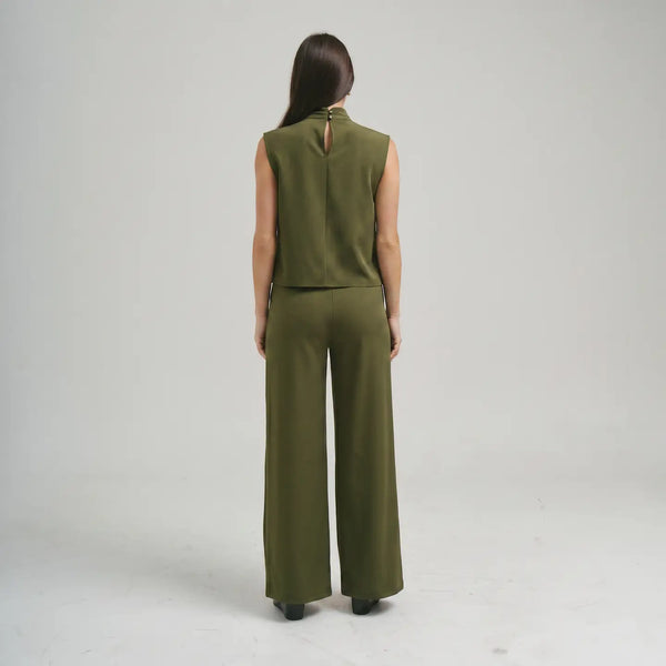 Olive Drape Top