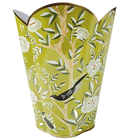 Citrus Chinoiserie Waste Paper Basket