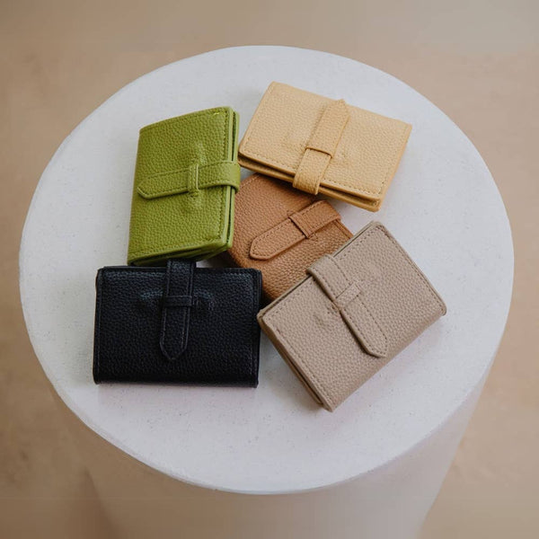 Pria Taupe Vegan Leather Wallet
