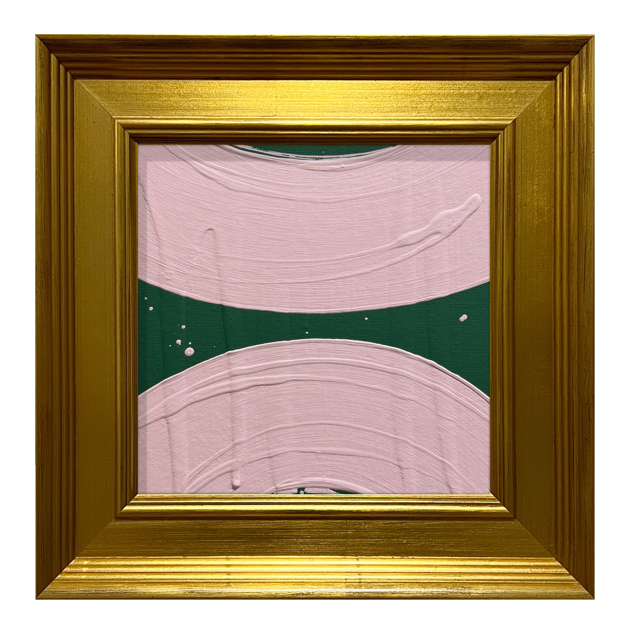 Ron Giusti Mini Wagasa Jade Pink Acrylic Painting
