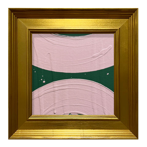 Ron Giusti Mini Wagasa Jade Pink Acrylic Painting