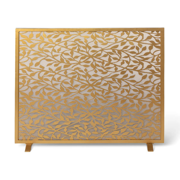 Floral Vine Pattern Fire Screen