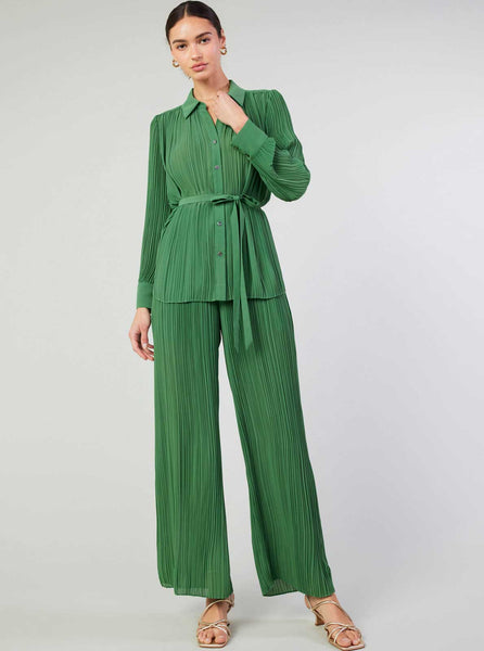Pleated Detail Pull Over Pants