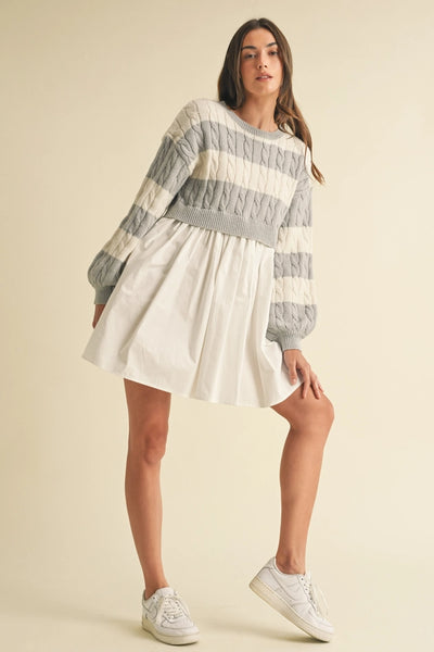 Sweater Knit Top and Skirt