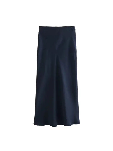 Maeve Satin Midi Skirt