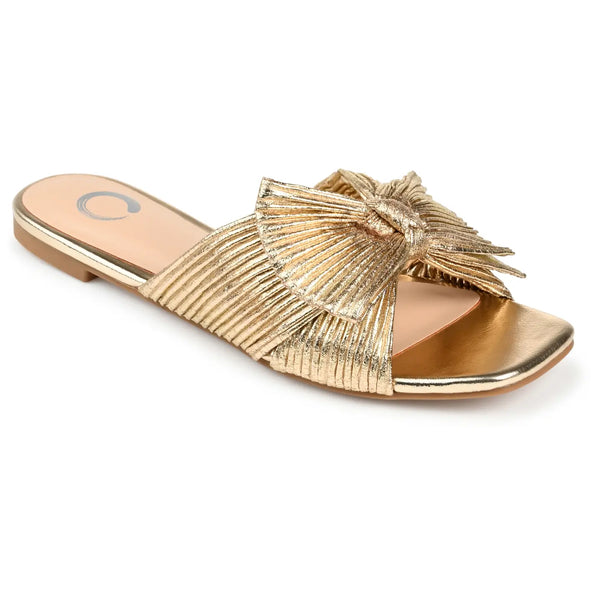Serlina Pleated Slide Sandal