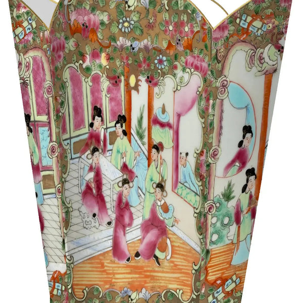 Patterned Wastebasket