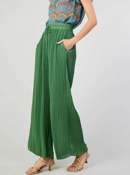 Pleated Detail Pull Over Pants