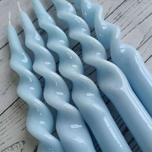 2-Pack 10inch Handmade Spiral Taper Holiday Candles