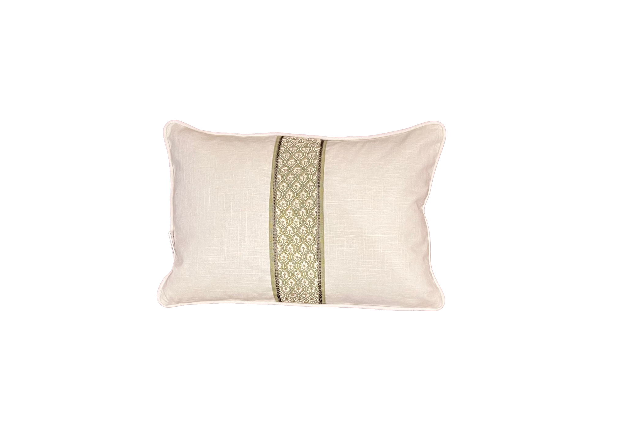 Lumbar Pillow with Green Tape