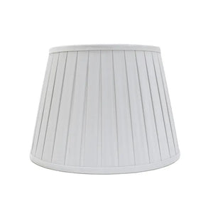 Open Box Pleat Faux Silk Shade Ivory