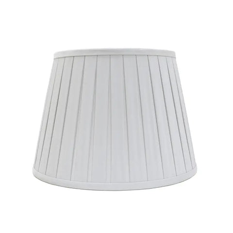 Open Box Pleat Faux Silk Shade Ivory