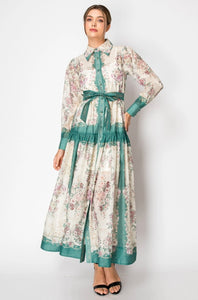 Lottie Long Sleeve Floral Print Maxi Dress