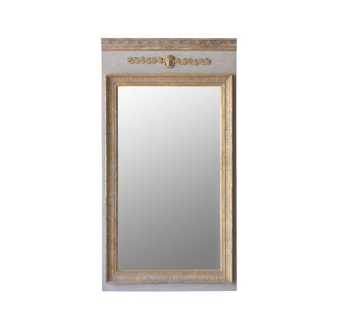 Empress Trumeau Mirror in Potter’s Clay & Gold Finish