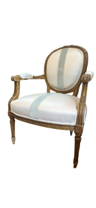 19th Century Antique Gilded Fauteuil