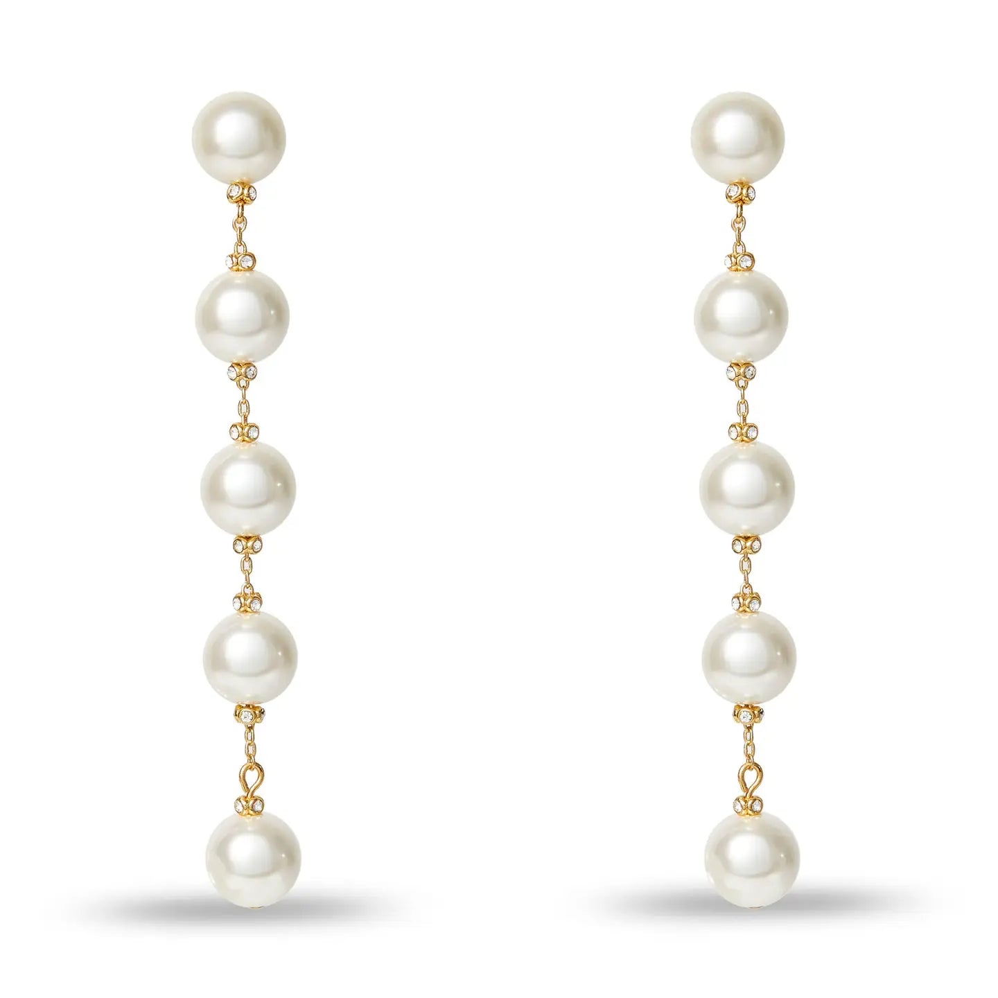 Lele Sadoughi X Marilyn Monroe Starlet Pearl Linear Earrings