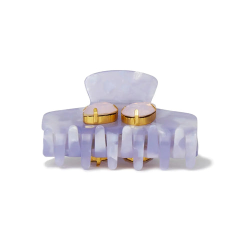 Lilac Mini Crystal Claw Clip