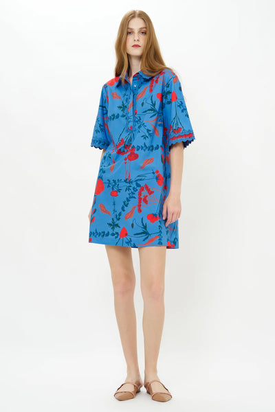 Mini Collard Shirt Dress