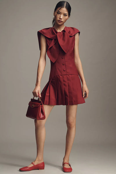 Elly Pleated Mini Dress