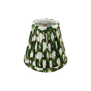 Green Pattern Pleated Sconce Shade