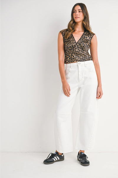 Barrel Jeans with Seams
