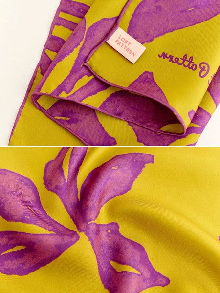 “Tropical Bliss” Silk Scarf